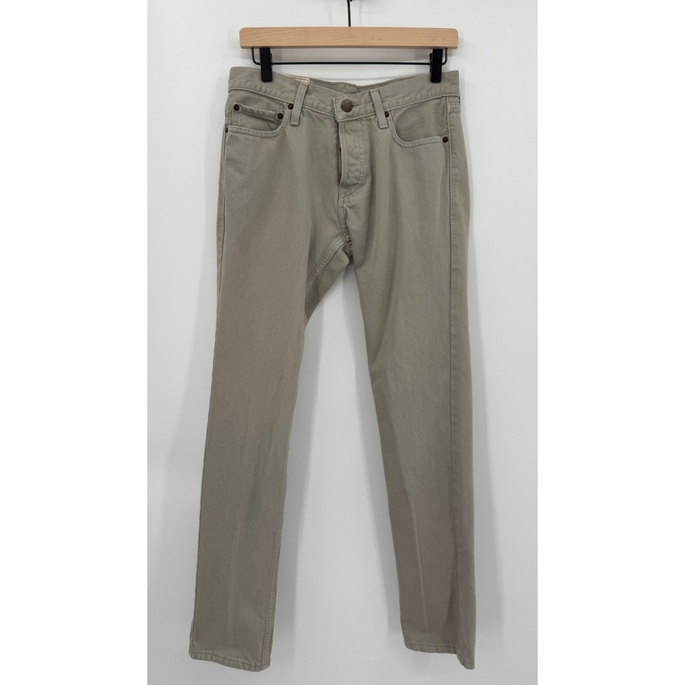 Hollister Jeans Mens 30x32 Beige Gray Skinny Fit Button‎ Fly Denim Pants